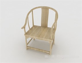 中式单人椅3D模型